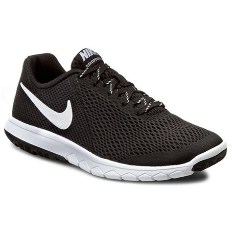 nike flex rn black white